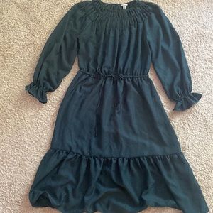 Midi Forest Green Dress